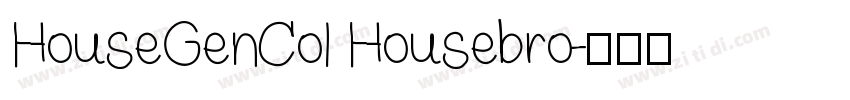 HouseGenCol Housebro字体转换